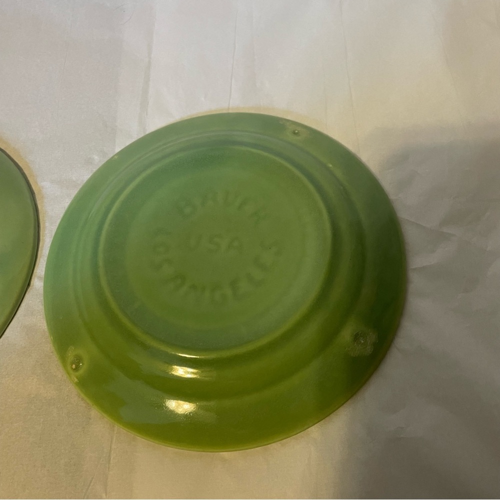 SOLD-Bauer original vintage salad/appetizer plates - Picture 7 of 8